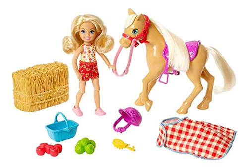 Barbie Club Chelsea Muñeca Y Caballo, Gff50