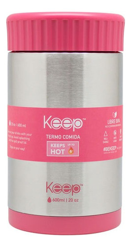 Termo Comida 600 Ml Colores Nuevo & Original Keep