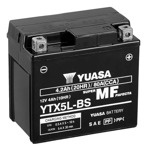 Bateria Yuasa Gixxer R15 Fz16 Xr150 Ns125 (ytx5l) 12v 4ah