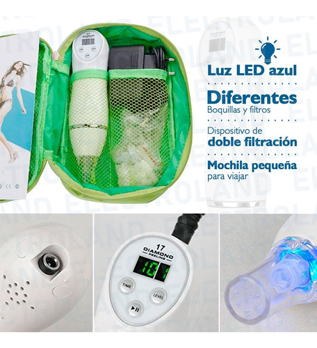 Microdermoabrasion Punta Diamante Peeling Puntos Negros Rec