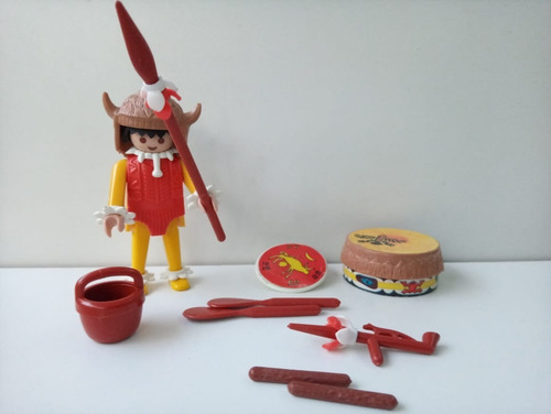 Muñeco Playmobil Cacique, Retro, Vintage, 1974