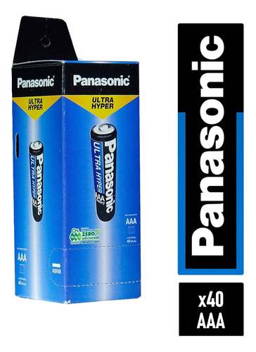 Pila Panasonic Aaa 40 Unidades 