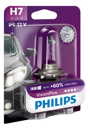 Ampolleta Visiónplus H7 De 12v Y 55w Base Px26d Philips