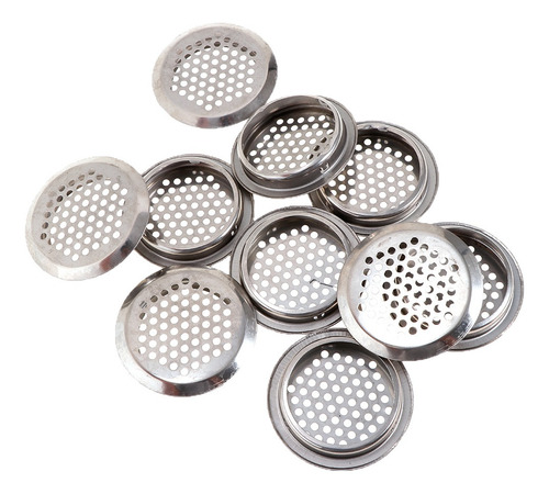 10 Peças De Aço Inoxidável 53mm Armário Redondo Ar Respirado