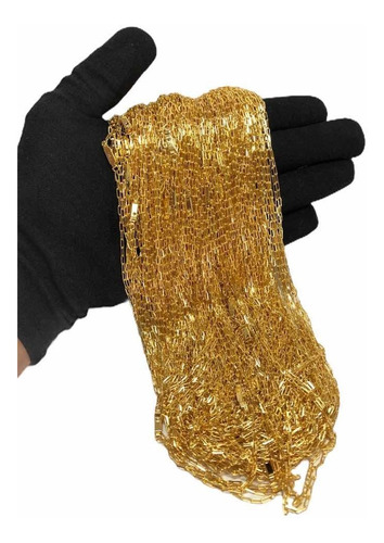 Kit Atacado Com 20 Correntes E Pingentes Banhado A Ouro 18k