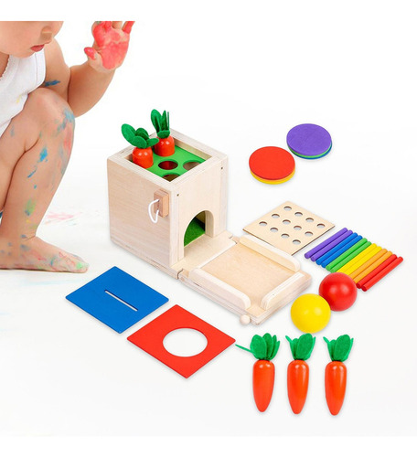 Caixa De Permanência De Objeto Pai, Filho, Brinquedos