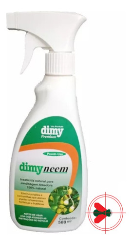 Dimy Neem Anti Insetos Orgânico Para Jardinagem 500ml