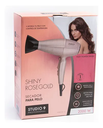 Secador de pelo Studio 9 Professional Pro Dryer HD 160 rose gold