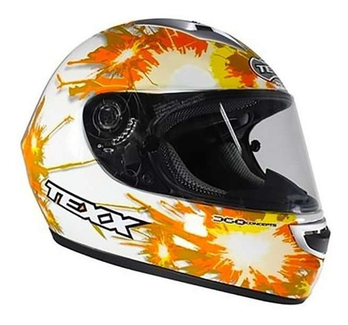 Capacete Motoqueiro Texx Flash Fibra De Vidro 56 Top