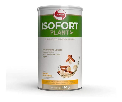 Isofort Plant 450g banana com canela Vitafor