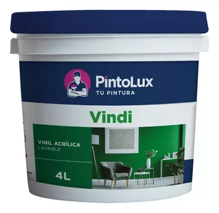 Pintura Pintolux Vindi Satinada Galón 4l Vinil Acrílica