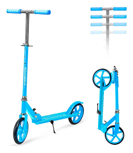 Scooter De Pie Ajustable C/luz Led P/niños Y Adultos Regalo