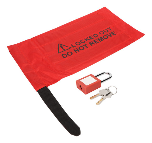 Bolsa De Pvc Tagout Lock Con Forma De Grillete De 38 Mm