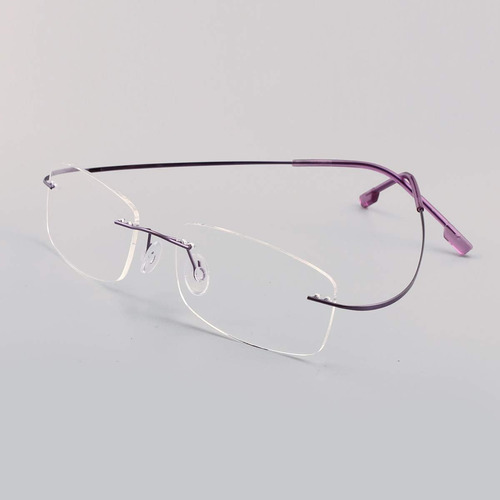 Poxas Memory Titanium Gafas De Lectura Ligeras Sin Marco, Ma