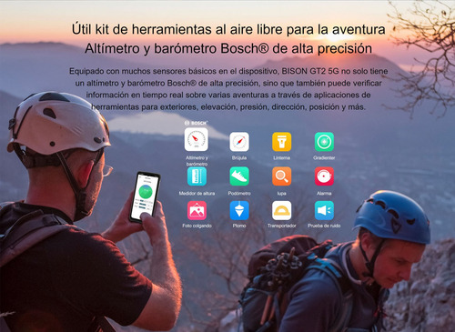 Bison Gt2 Pro 5g - Celular Resistente / Ram 8 Gb, Rom 256 Gb