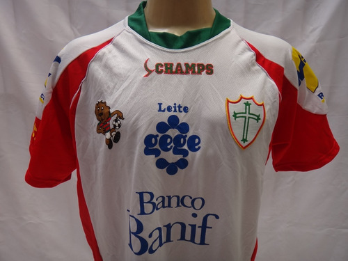 Camisa Futebol Da Portuguesa Lusa Champs #9 Banif Gege Jb9