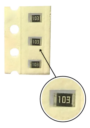 Lotto 150 Resistenze SMD 10K Ohm 0805 5% 1/8W Cal-Chip RM10J103CT New Old Stock - Foto 4