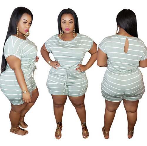 Mono Holgado A Rayas Con Estampado Digital Para Mujer