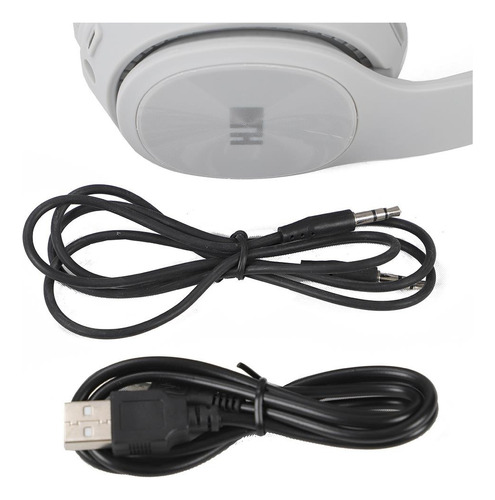Auriculares Top House Bluetooth Blanco Con Noise Cancelling Luz Ninguna