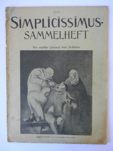 Simplicissimus Revista Satírica En Alemán 1918 Ilustrada