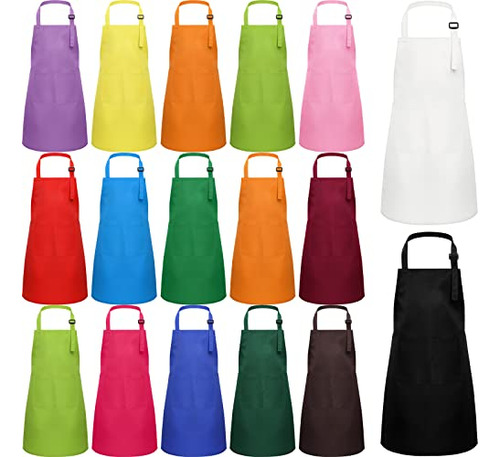 Juego De 20 Delantales Para Niños, Delantales De Chef Para N