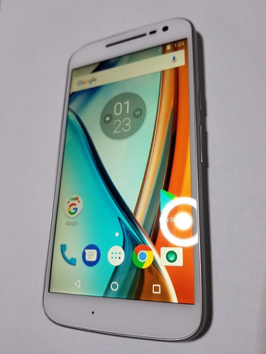 Motorola Moto G4 32gb Color Blanco Libre Cable Y Cargador (Usado)