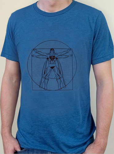 Playera Dc Comics Superman Azul Hombre Super Varias Tallas