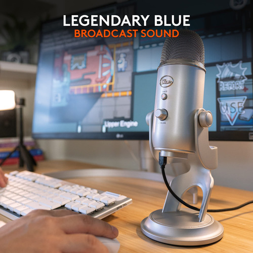 Micrófono Usb Logitech Para Creadores Blue Yeti Para Juegos