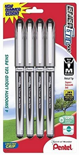 Bolígrafos - Pentel Energel Nv Gel Ink Pen, (0.7mm), Metal T