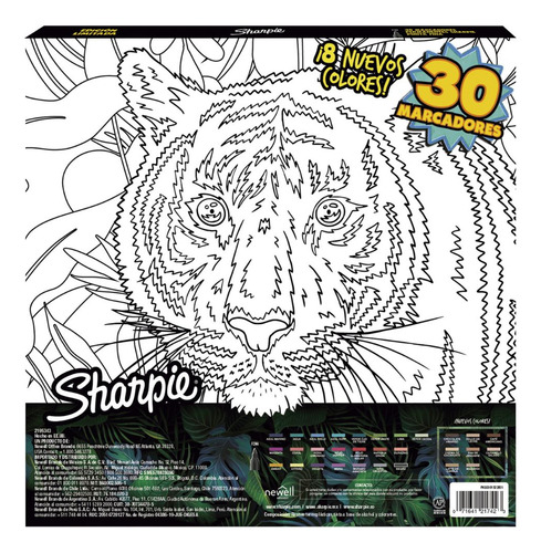 Ruleta Sharpie Colores Tierra 30 Marcadores Edicion Limitada