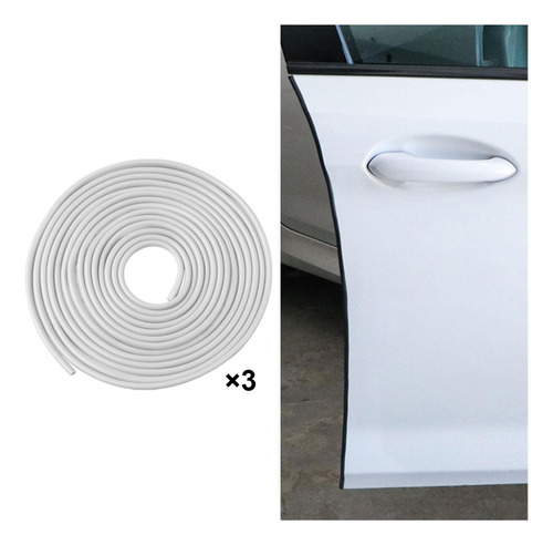 3 Protectores Genéricos De Goma Para Borde De Puerta De