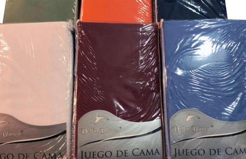 Juego De Sabana King Size Percal Anti-peeling Delfin Blanco!