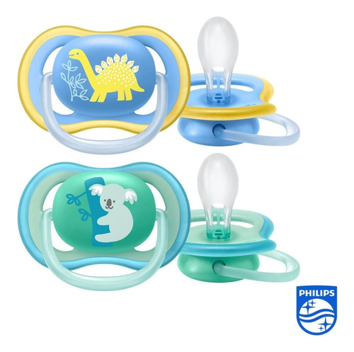 Chupones Avent +18 Meses Pack 2 Uni + Estuche Esterilizador