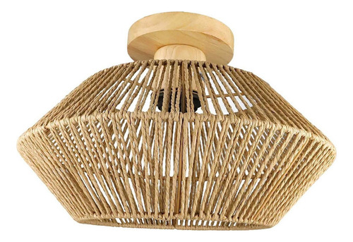Lámpara De Techo De Mimbre De Ratán, Lámpara Decorativa