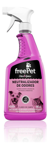 Free Pet Neutralizador De Odores Flores Do Campo 500ml
