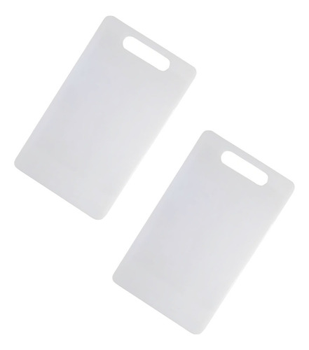 2un Tabua De Corte Carne Churrasco Higiénica Pvc Branca 30cm