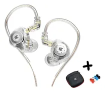 Comprar Auriculares Kz Edx Pro sin micrófono, funda Kz y gomas de color transparente