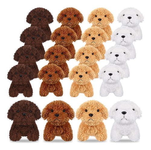 20 Piezas De Mini Perros De Peluche Pequeño Perro De