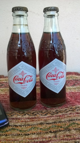 Lote 2 Botella Coca Cola Simil Antiguas Edición Aniversario