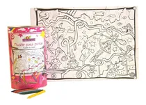 Comprar Rompecabezas Puzzle Para Pintar Hadas Con Crayones 70 Piezas