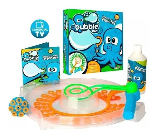 Imagen 3 de 5 de Burbujero Burbujas Gigantes Bubble Lab Grande Aro Triple