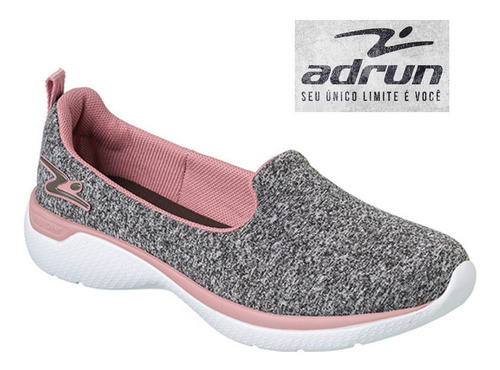 Imagem 5 de 6 de Tênis Adrun Fit Day Slip On 9002 Super Leve Caminhada Mulher
