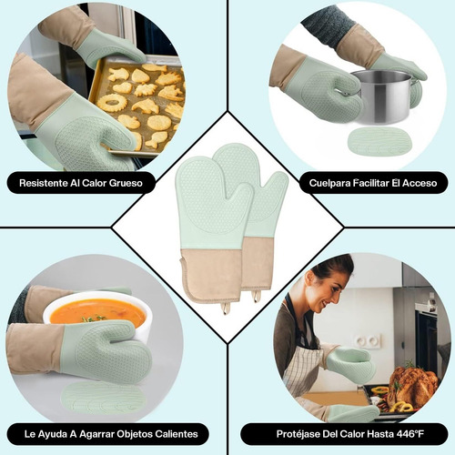 Juego De Guantes De Horno Y Soportes Para Ollas - Manoplas