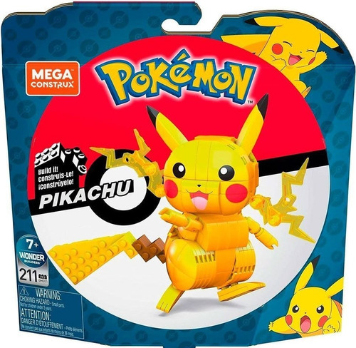 Mega Construx Pokemon - Pikachu - 211 Piezas - Cod Gmd31