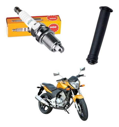 Vela + Cachimbo Cb300 Cb 300 Ngk Dpr8ea-9 