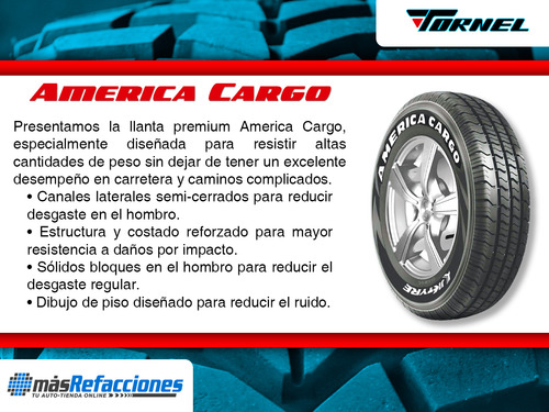 Llanta 195r15 Tornel America Cargo 107/105q