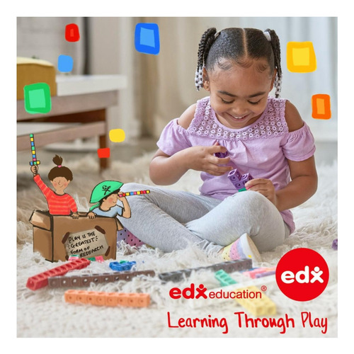 Edxeducation Geo Links Mini Tarro Juego De 144 Formas De