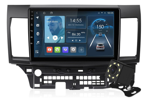 Isudar Estéreo 1+16g Para Mitsubishi Lancer 2008-2013 Gps Fm