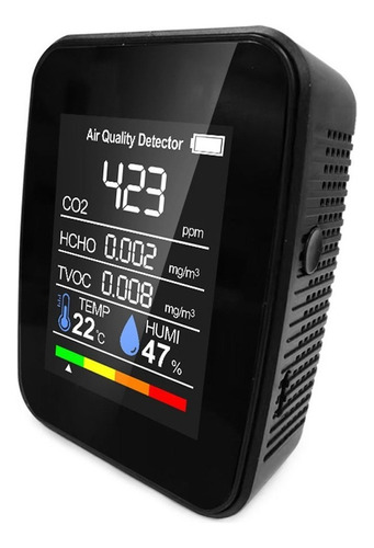 Probador De Calidad Del Aire Detector De Co2 Multifuncional