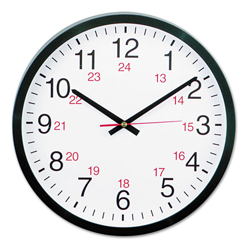 Reloj De Pared Redondo Universal Con Hora, 12,5 Pulgadas,